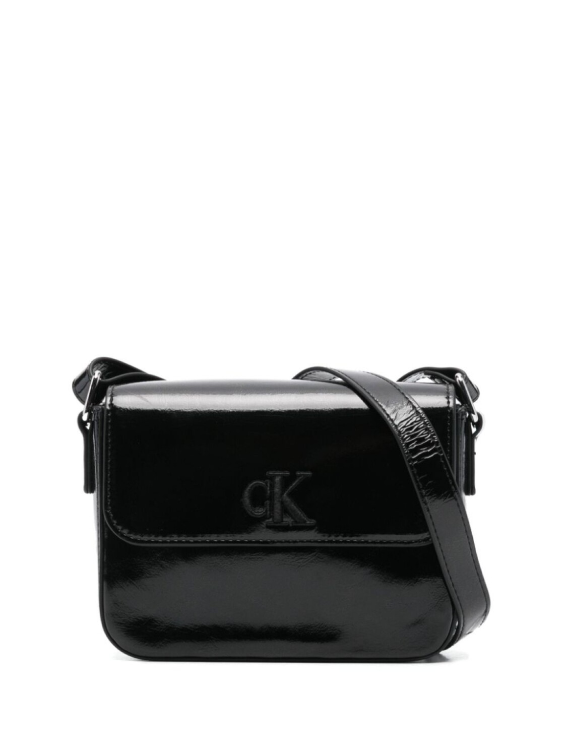 

Calvin Klein Kids сумка через плечо с вышитым логотипом, черный