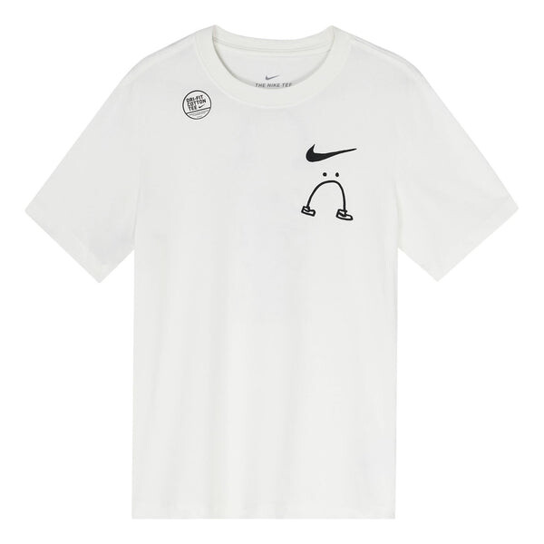 

Футболка i can t feel my legs solgan running short sleeve white Nike, белый