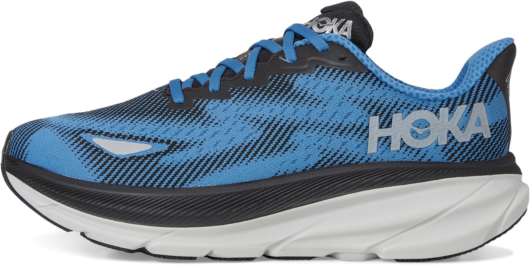 Кроссовки Hoka Men's Clifton 9 GTX, Black/Foggy Night — фото 4