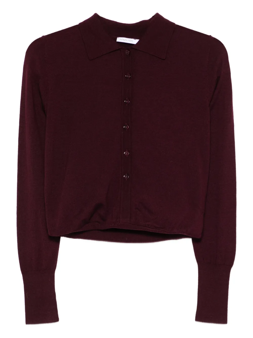 

Джемпер Button-fastening wool cadigan Patrizia Pepe, фиолетовый