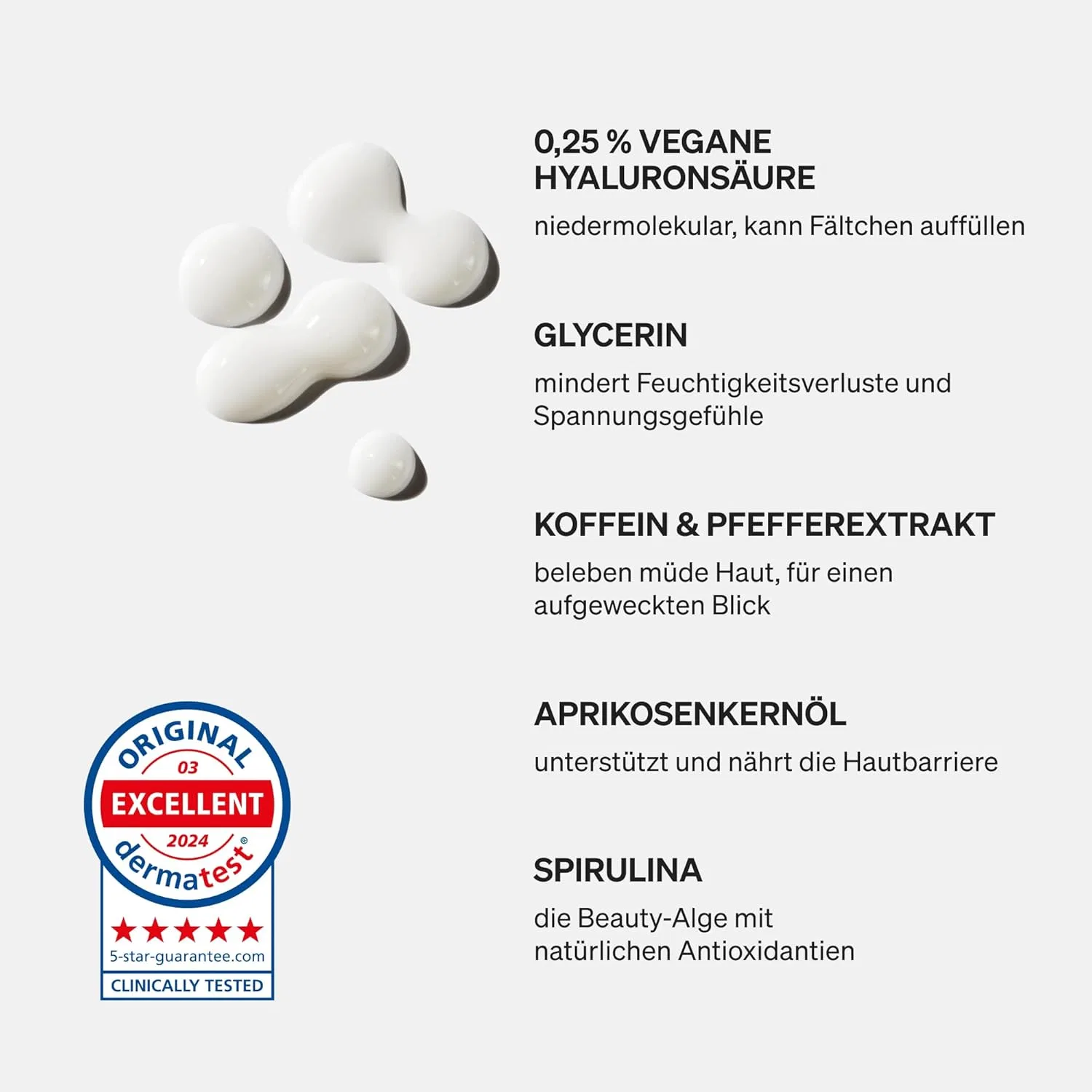 Крем для глаз Eye Care с гиалуроновой кислотой и кофеином, 15 мл Natural Elements — фото 3
