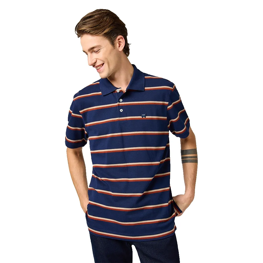 

Поло с коротким рукавом Wrangler Stripe, синий