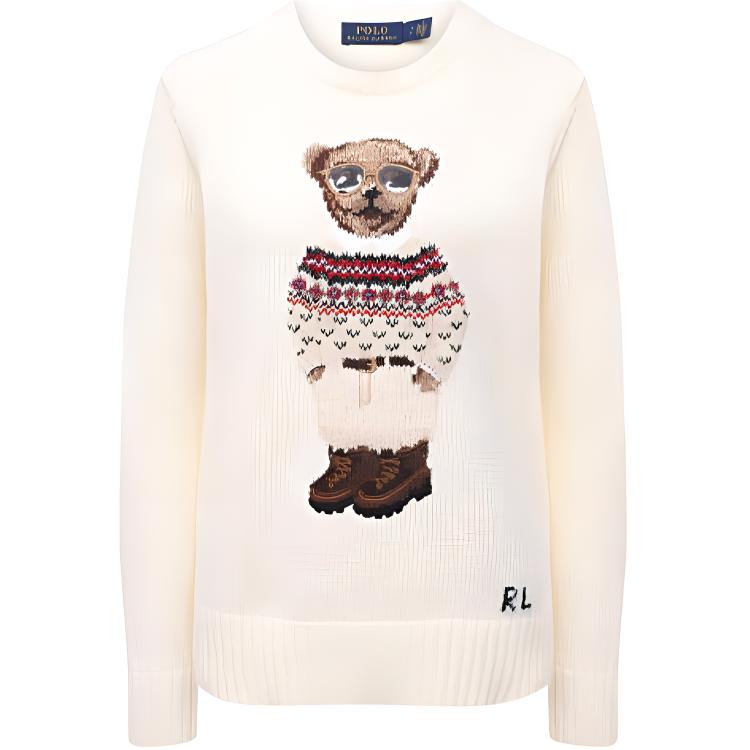 

Свитер женский белый Polo Ralph Lauren