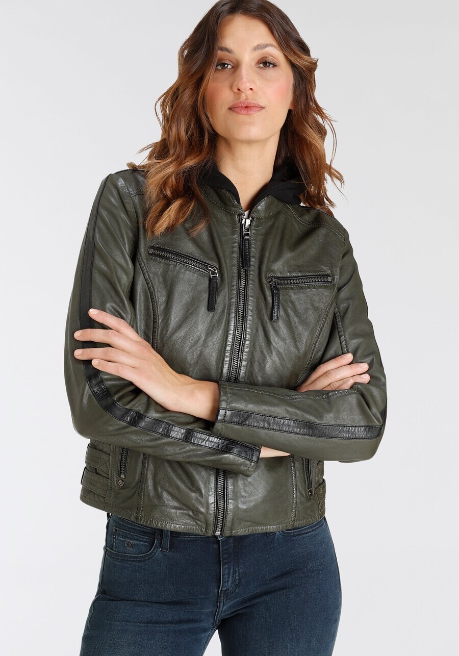 

Кожаная куртка Gipsy by Mauritius Between-Season Jacket, темно-зеленый