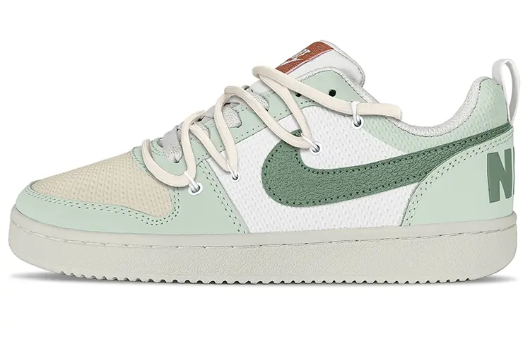 

Кроссовки Nike Court Borough Skateboarding Shoes Women's Low-top Beige, голубой, Синий, Кроссовки Nike Court Borough Skateboarding Shoes Women's Low-top Beige, голубой