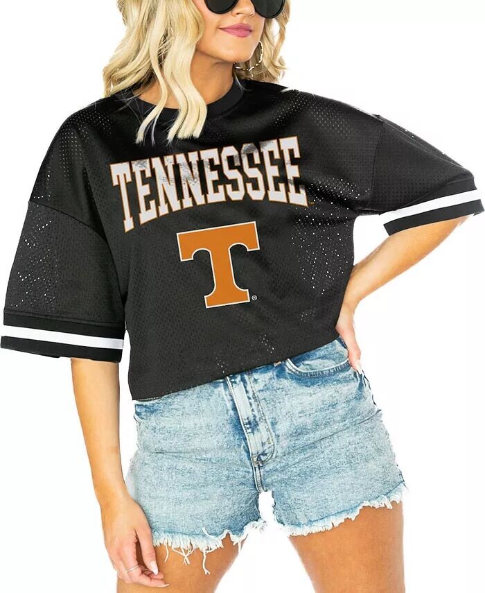 

Женская черная футболка Tennessee Volunteers Game Face Fashion Gameday Couture