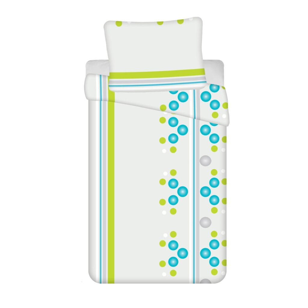 

Постельное белье из сирсакера Santia салатовый 140х220/70х90см Jerry Fabrics