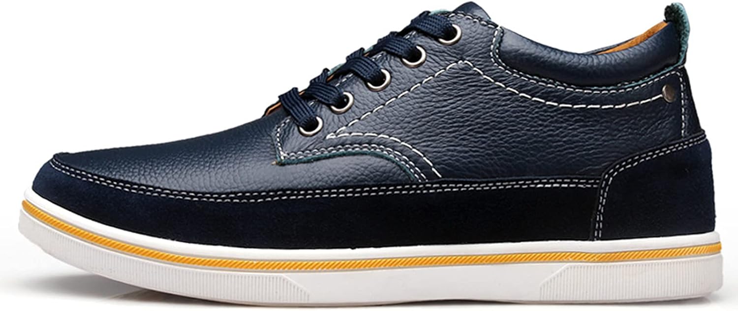 

Мужские кожаные оксфорды WKNBEU, повседневные деловые кроссовки, шнуровка, дерби, стильные оксфорды на плоской подошве, комфортные, синие- US8.5-9/UK7.5-8/EU41