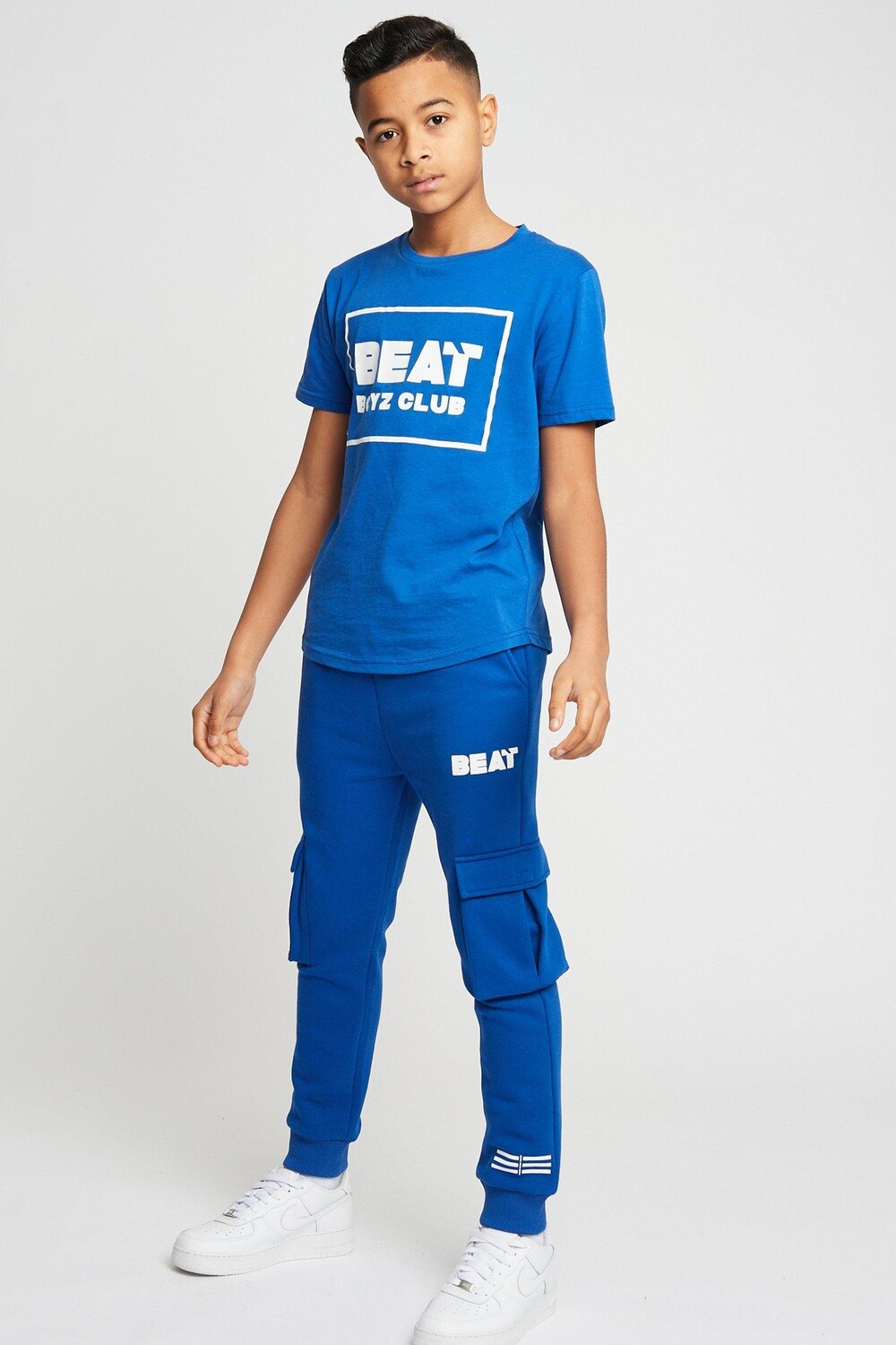 Хлопковая футболка с логотипом Strike Beat Boyz Club, синий — фото 2