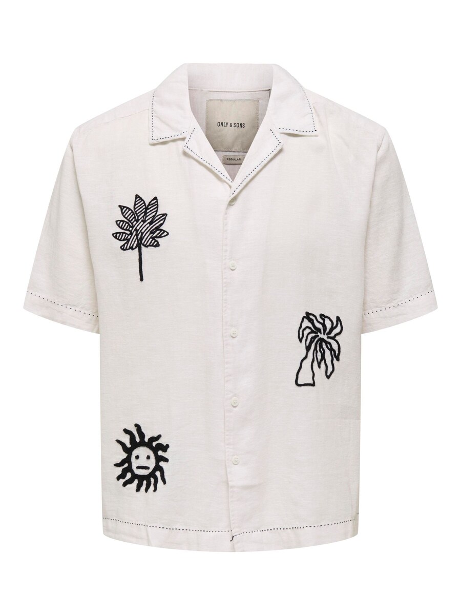 

Рубашка на пуговицах классического кроя Only & Sons ONSCaidenly, белый