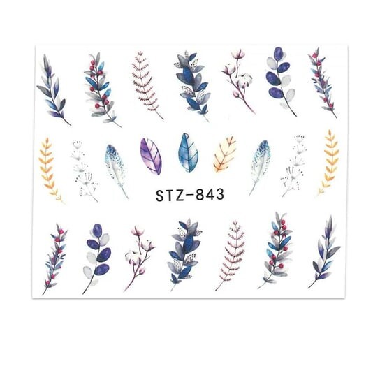 

Водные наклейки для ногтей, Stz 843 MollyLac, Molly Lac