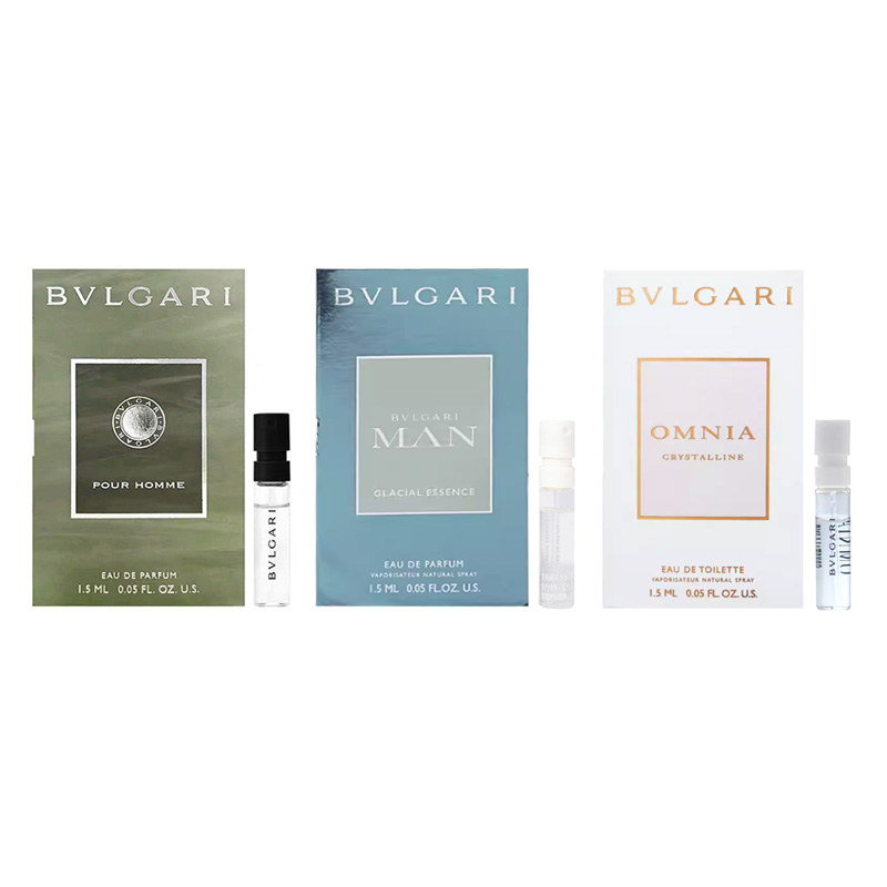 

Мужской набор из трех пробников парфюма eau de parfum eau de toilette BVLGARI