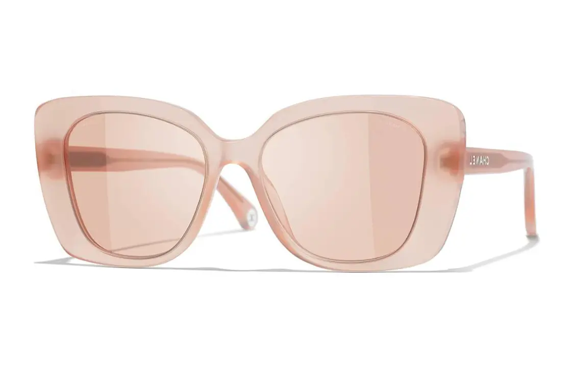 CHANEL Солнцезащитные очки Butterfly женские розовые — фото 4
