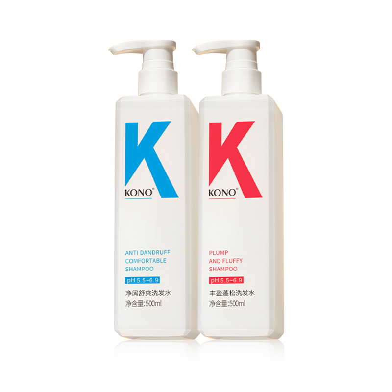 

Классический шампунь для ухода за волосами, контроль жирности, лечение перхоти, мыльный аромат, 500мл+500мл KONO
