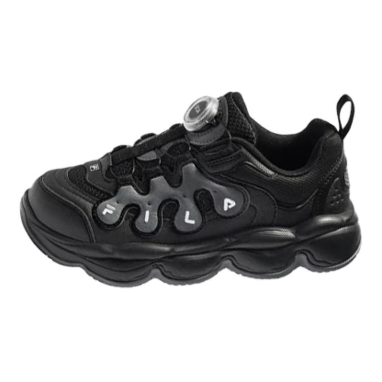 

FILA KIDS Детские баскетбольные кроссовки BOA с низким верхом, устойчивые к истиранию и отскоку, черные