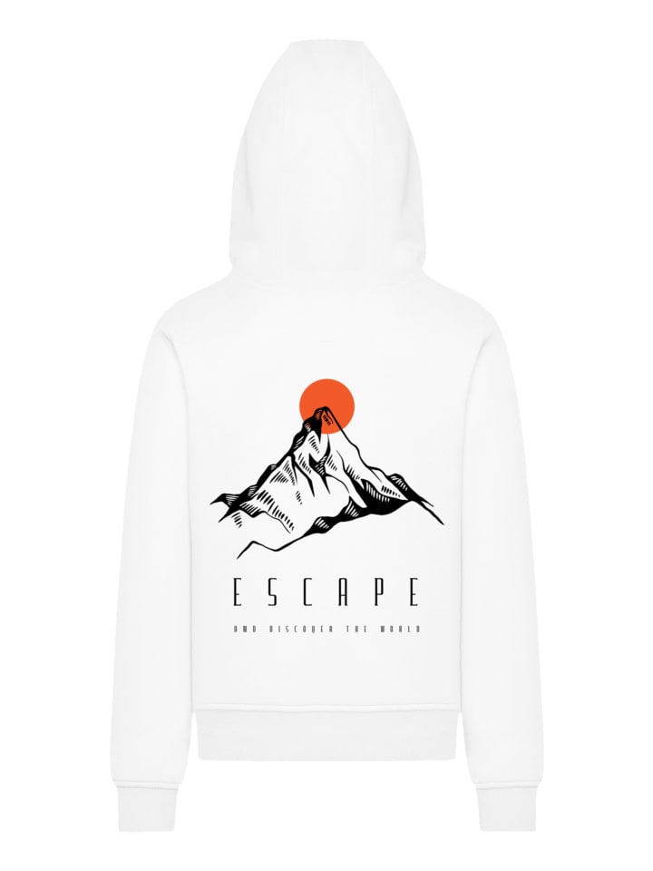 

F4NT4STIC Худи Escape Discover World Mountain в белом цвете