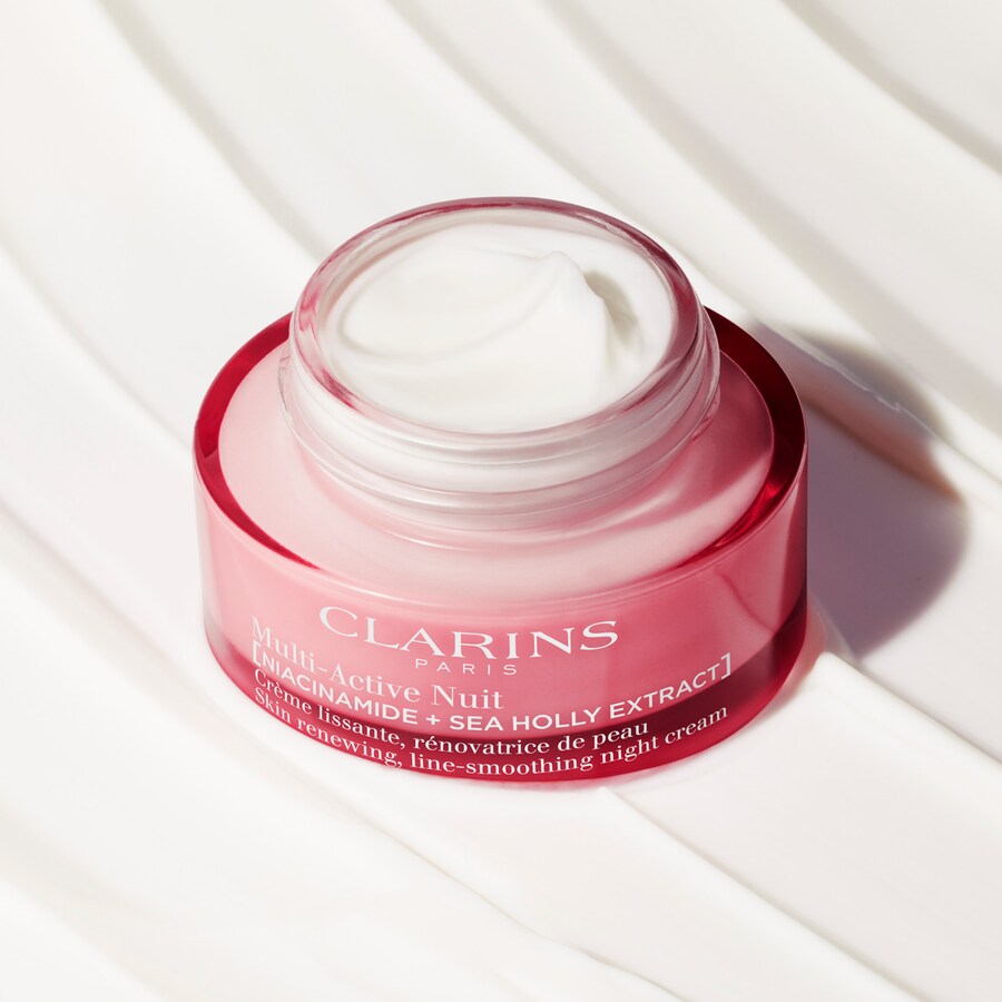 Крем для лица Clarins — Многофункциональный ночной увлажняющий для разглаживания морщин, сужения пор и придания, 50 мл — фото 4