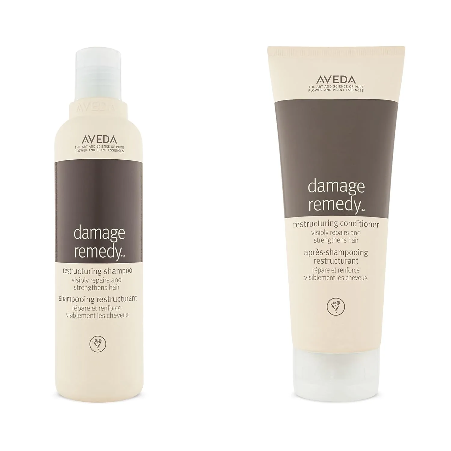Восстанавливающий шампунь и кондиционер Aveda Damage Remedy | Укрепляет поврежденные волосы | Предотвращает ломкость | С протеином киноа