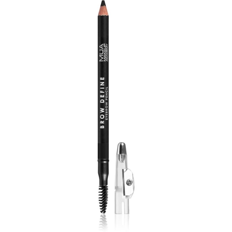 

MUA Makeup Academy Brow Define Перманентный карандаш для бровей с кисточкой оттенок Черный 1,2 г Inna Marka