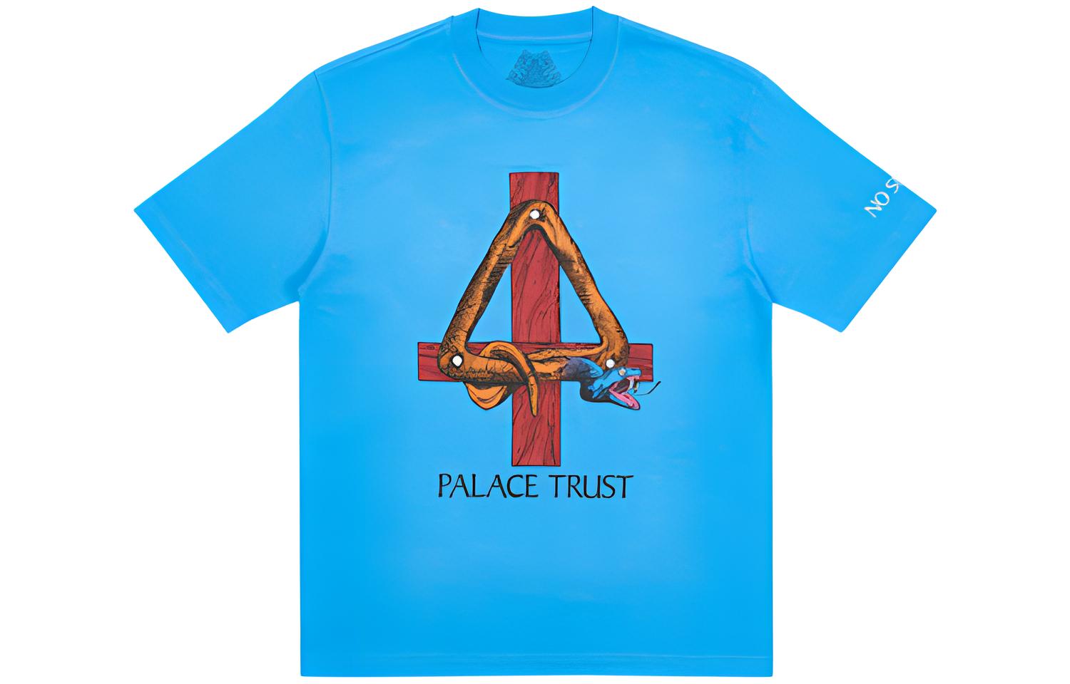 

Футболка Trust бренда PALACE, синяя