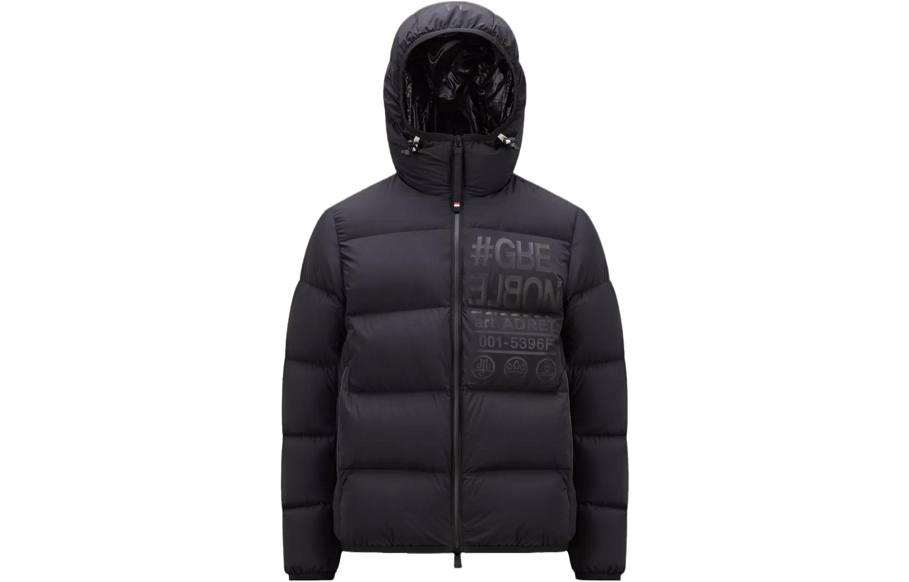 

Moncler Grenoble Утепленная куртка с принтом логотипа, Black