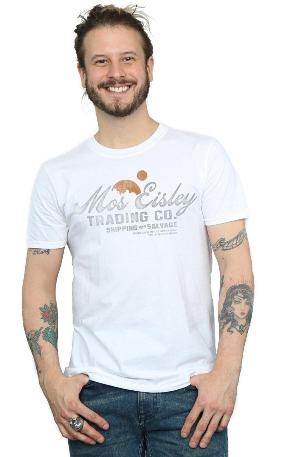 

Футболка в стиле бойфренда Mos Eisley Trading Co Star Wars, белый