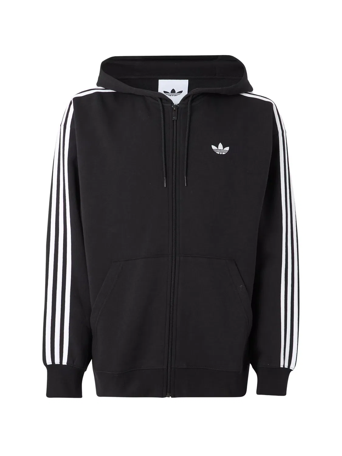 Толстовка на молнии Adidas Originals Adicolor черного цвета