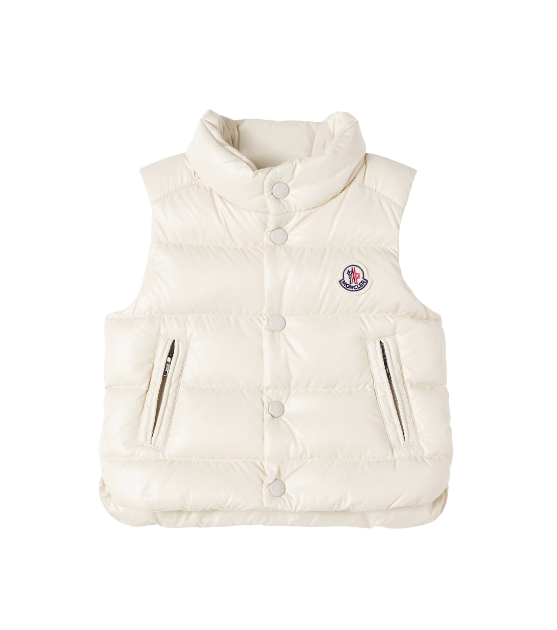 

Стеганый пуховый жилет Baby Bernard Moncler Enfant, бежевый