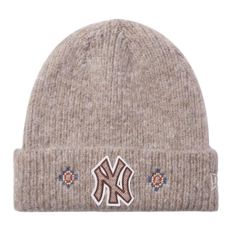 

New Era Акриловая вязаная шапка унисекс светло-коричневая, Light Brown