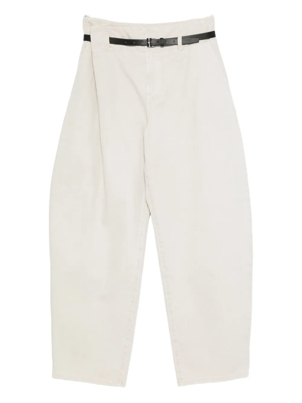 

Брюки с поясом и складками YCH, белый