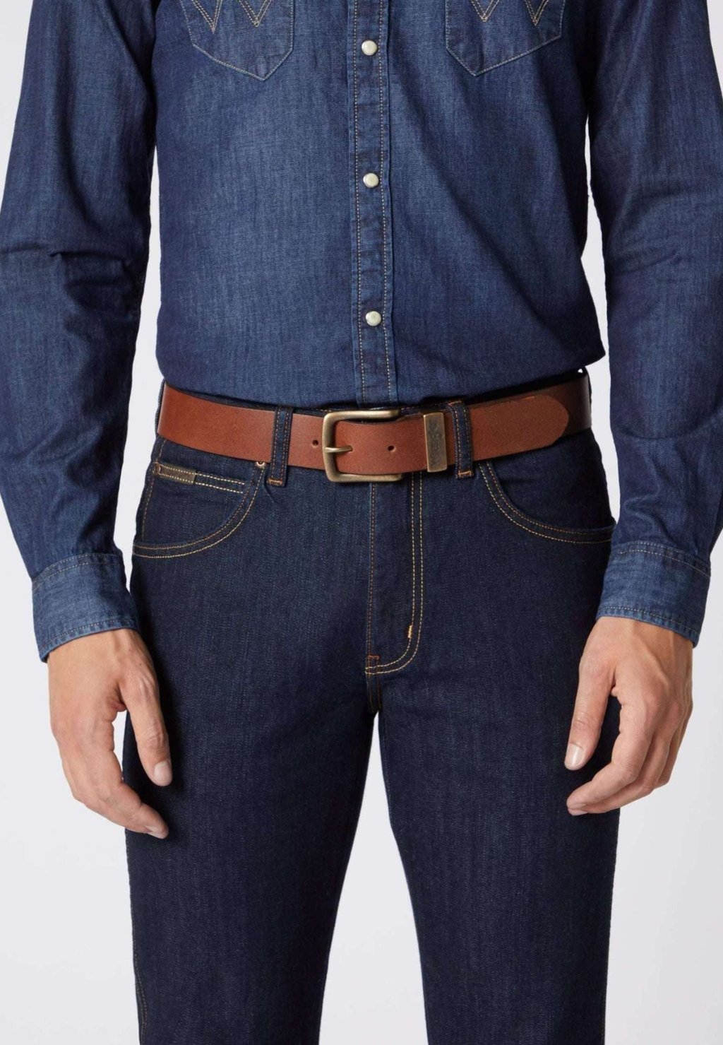 

Пояс STITCHED Wrangler, коричневый
