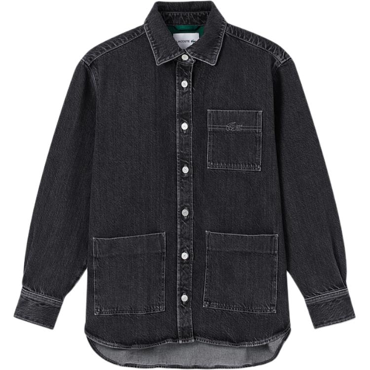 

LACOSTE Джинсовая куртка женская индиго, 6NM/Denim Black