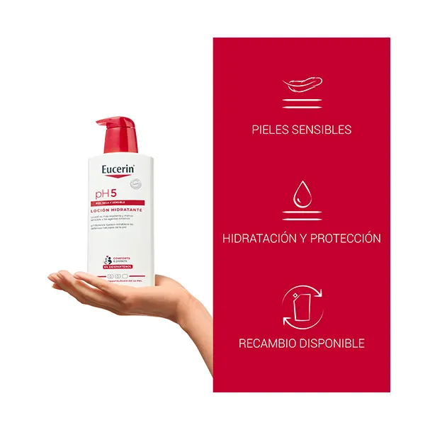 Лосьон для тела для чувствительной кожи Ph5 Loción Hidratante Eucerin, 400 ml — фото 3