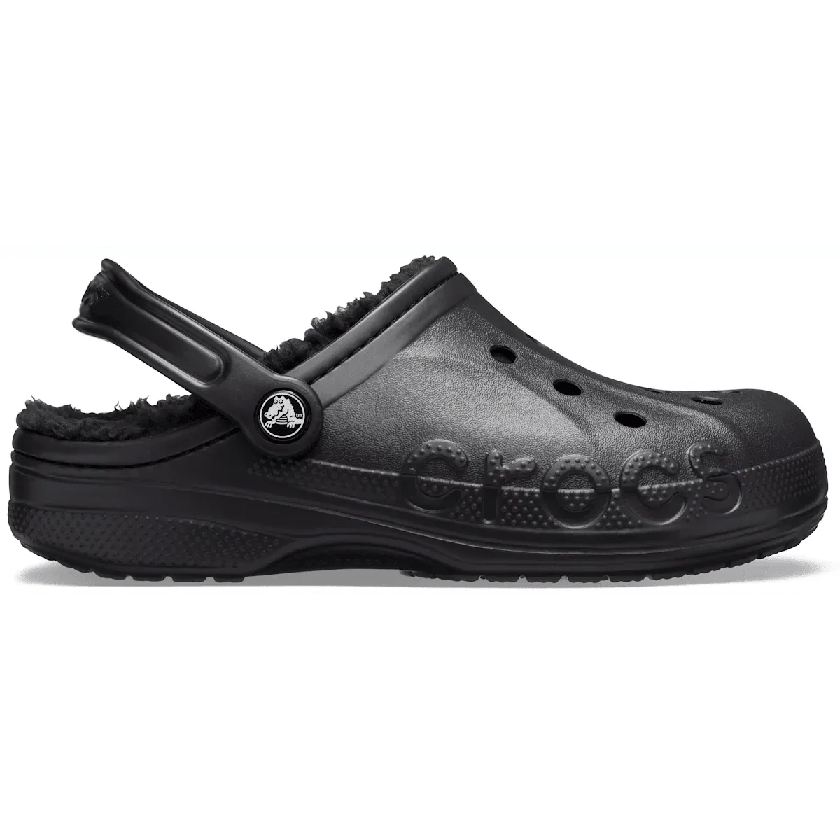 Сабо с подкладкой Baya Crocs, черный/черный