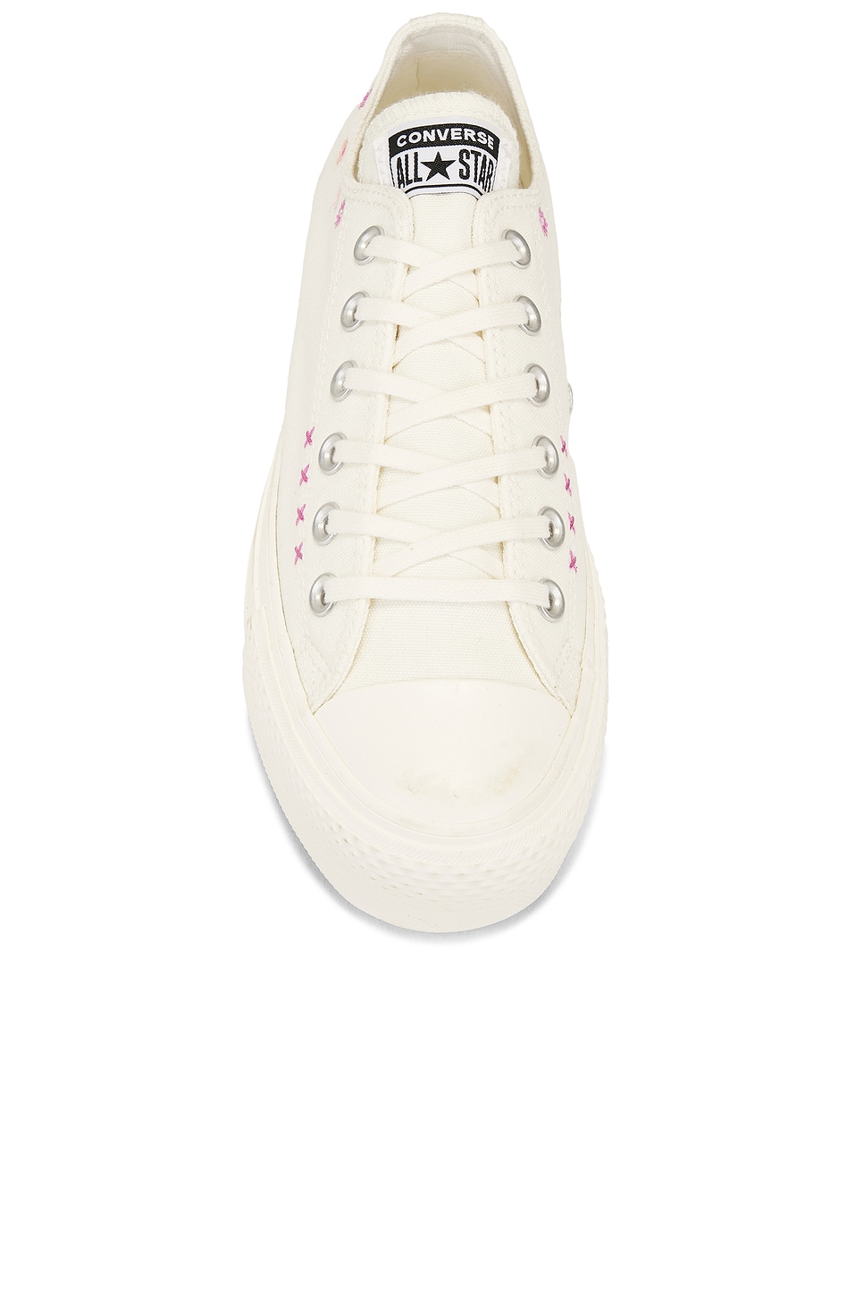 Кеды Chuck Taylor All Star Lift с цветочной вышивкой, egret, sugar berry & cactus bud — фото 4