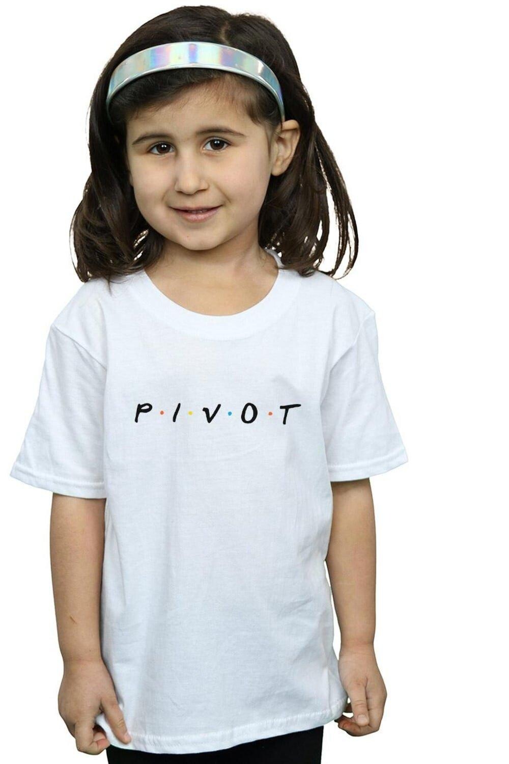

Хлопковая футболка с логотипом Pivot Friends, белый