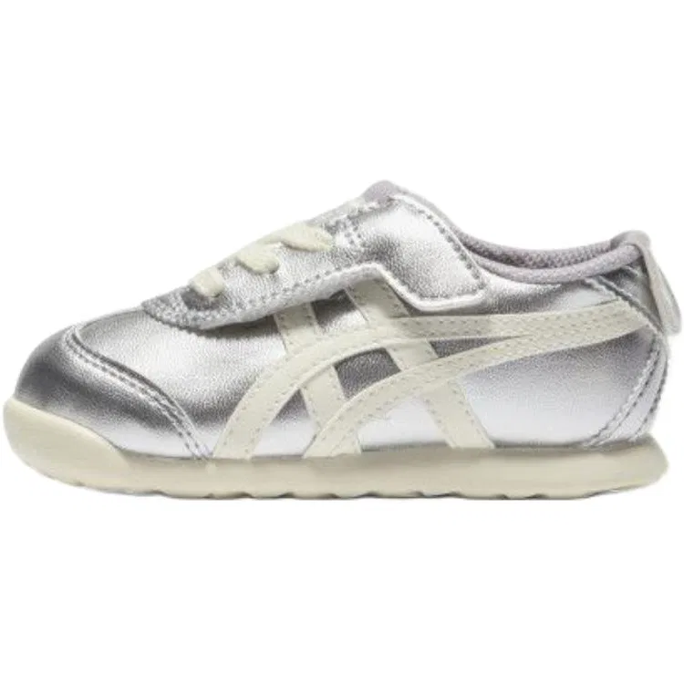 Кроссовки MEXICO 66 низкие для малышей Silver White Onitsuka Tiger