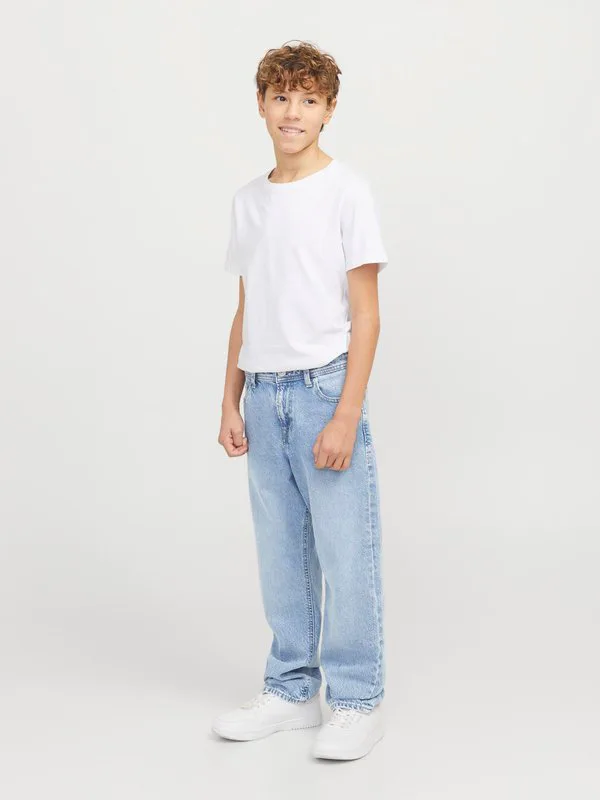Джинсы прямого кроя jjichris jjoriginal Jack & Jones Junior, Blue Denim — фото 2