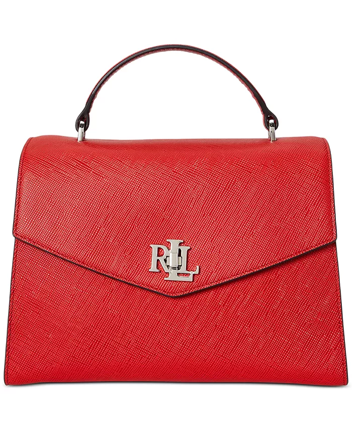 

Большая сумка Farrah из текстурированной кожи Lauren Ralph Lauren, оранжевый