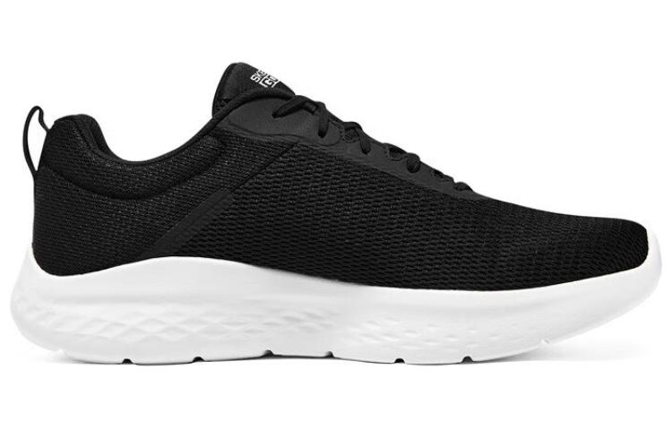 Беговые кроссовки 'Black White' Skechers, черно-белые с сумкой для покупок — фото 2
