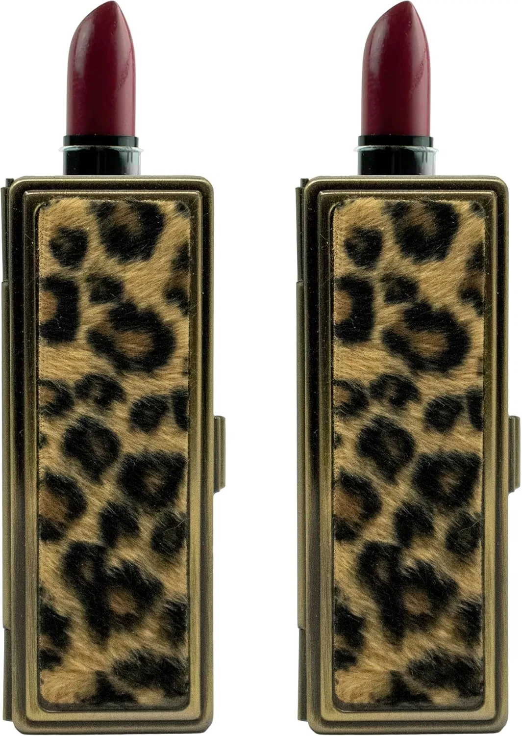 Футляр для помады с зеркалом Leopard Print Stephanie Imports 1 шт