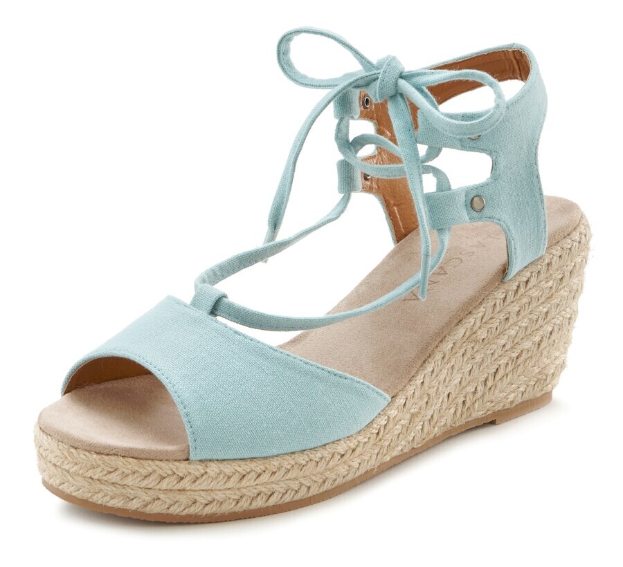 Босоножки на высоком каблуке LASCANA Strap Sandals, небесно-синий