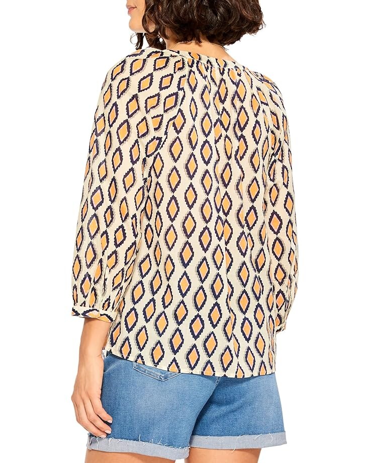 

Топ NIC+ZOE Falling Diamonds Top, цвет Orange Multi