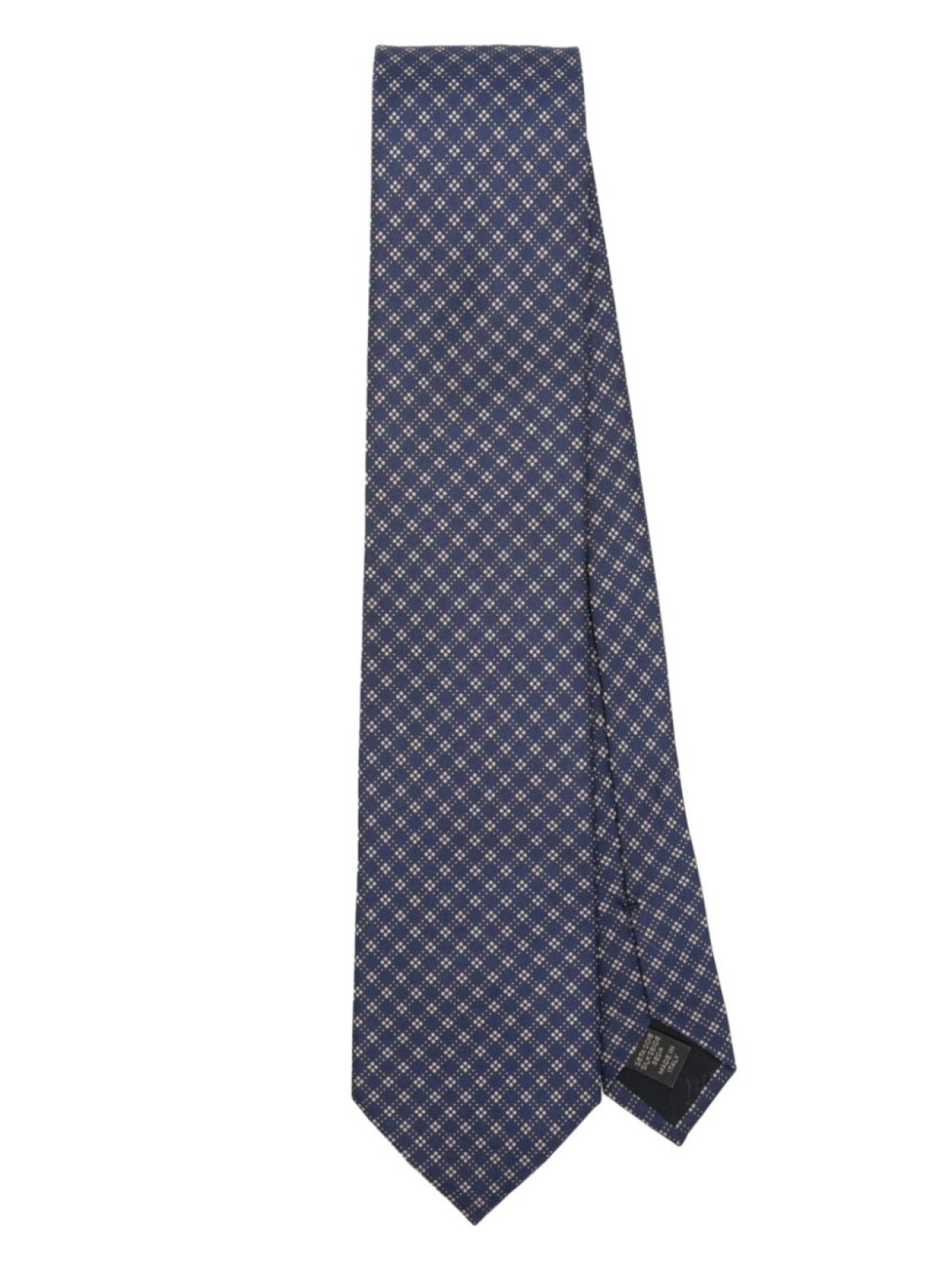 

Brioni атласный галстук с геометричным принтом, синий