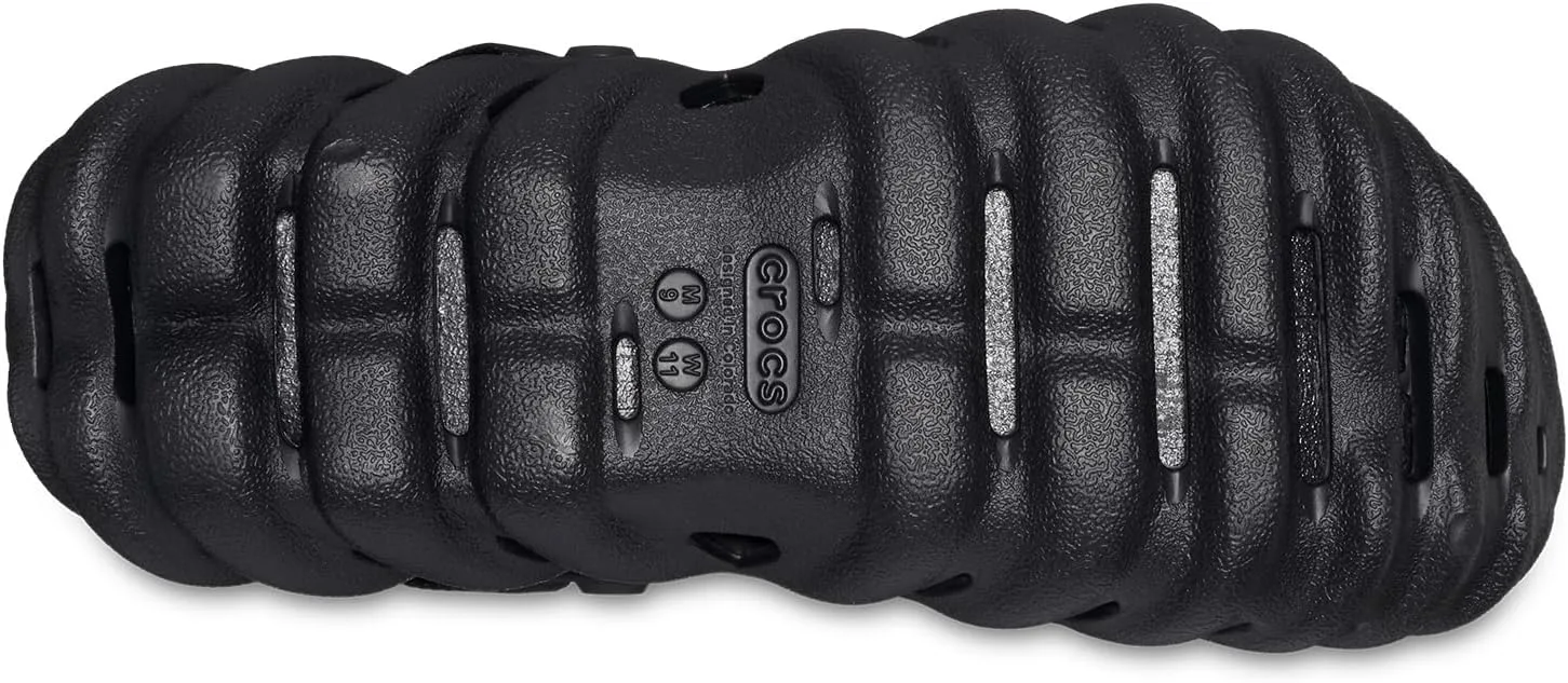 Сабо Crocs Unisex Echo Clogs Wooden Shoes, черный — фото 3