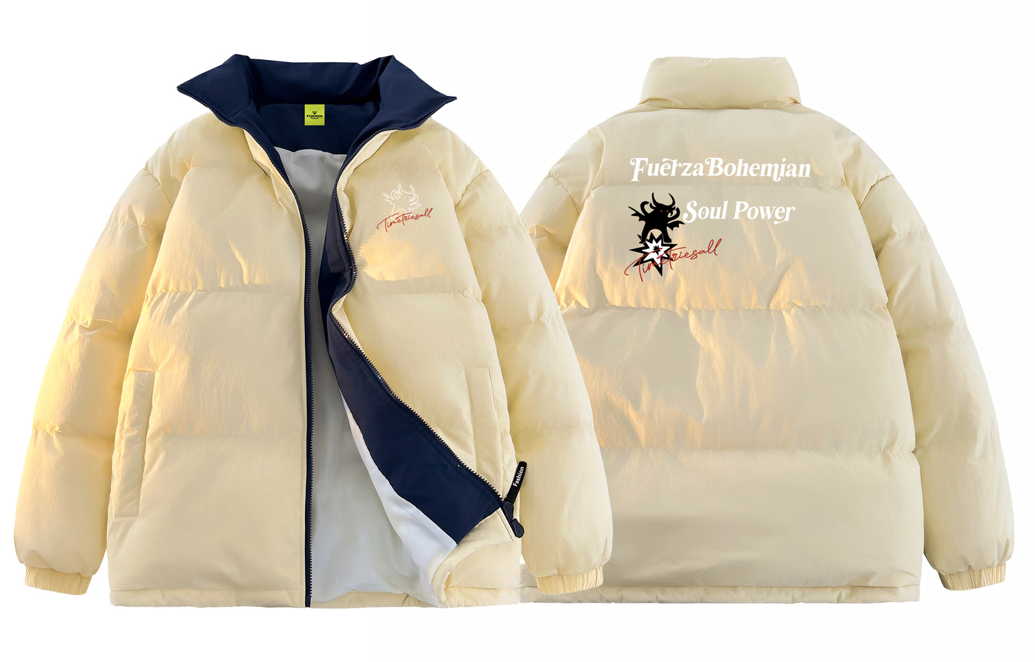 

FUERZA Пуховик Unisex, Light Yellow