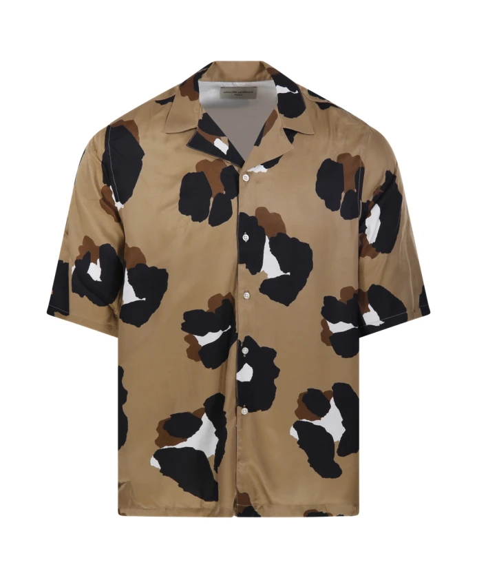 

Повседневная полосатая рубашка Officine Gãnãrale, бежевый