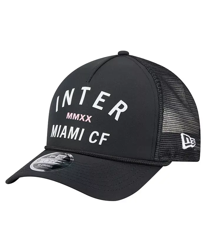 

Мужская черная шапка Inter Miami CF Minimalist A-Frame 9FORTY с регулировкой New Era