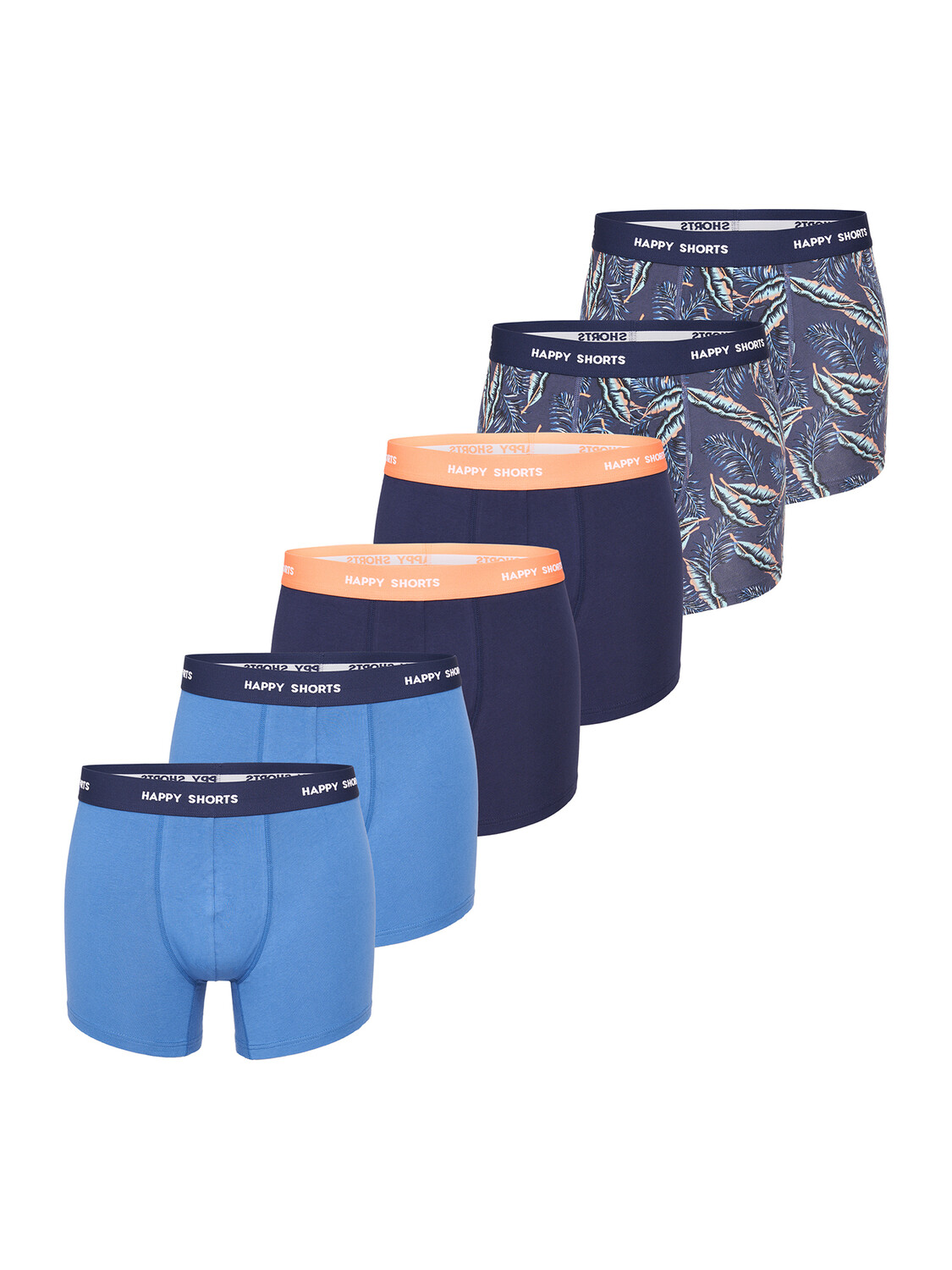 

Боксеры Happy Shorts Retro Pants Jersey, цвет Blue Leaves Blue