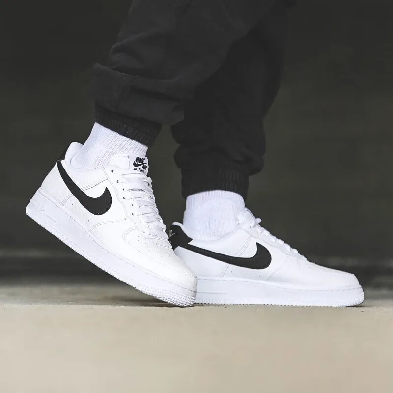 Nike Кроссовки Air Force 1 Low White Black GS — фото 3